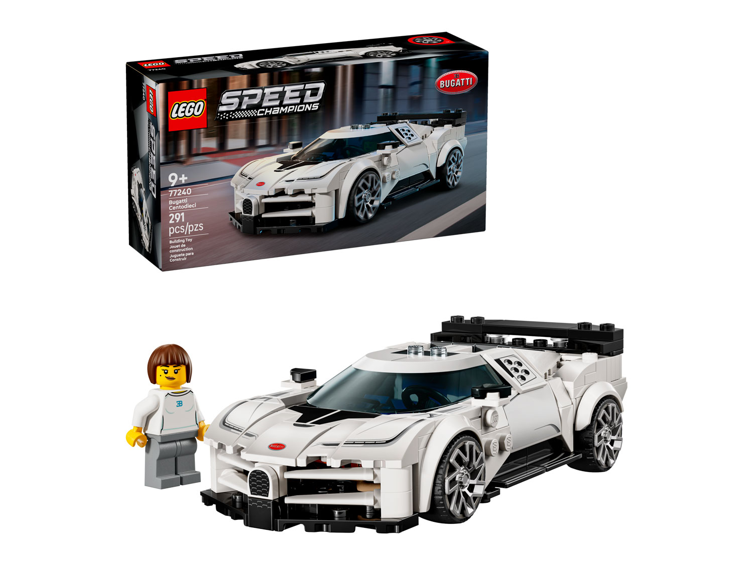 Конструктор LEGO Speed Champions Bugatti Centodieci 77240 291 дет. - фото 1