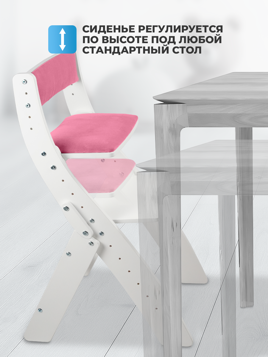 Стульчик для кормления Klikkin складной белый - фото 5