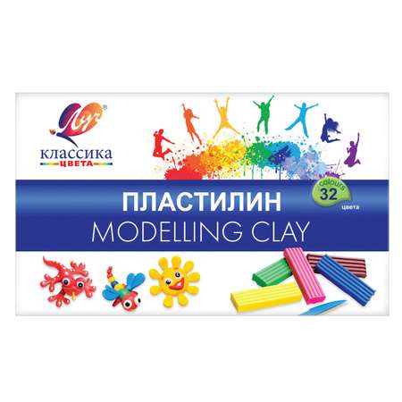 Пластилин Луч 32 цв.