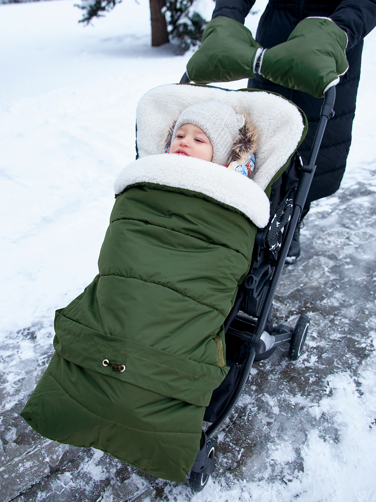 Конверт в коляску Осьминожка Трансформер зеленый - фото 23