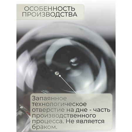 Кружка OLAFF 480 мл прозрачная