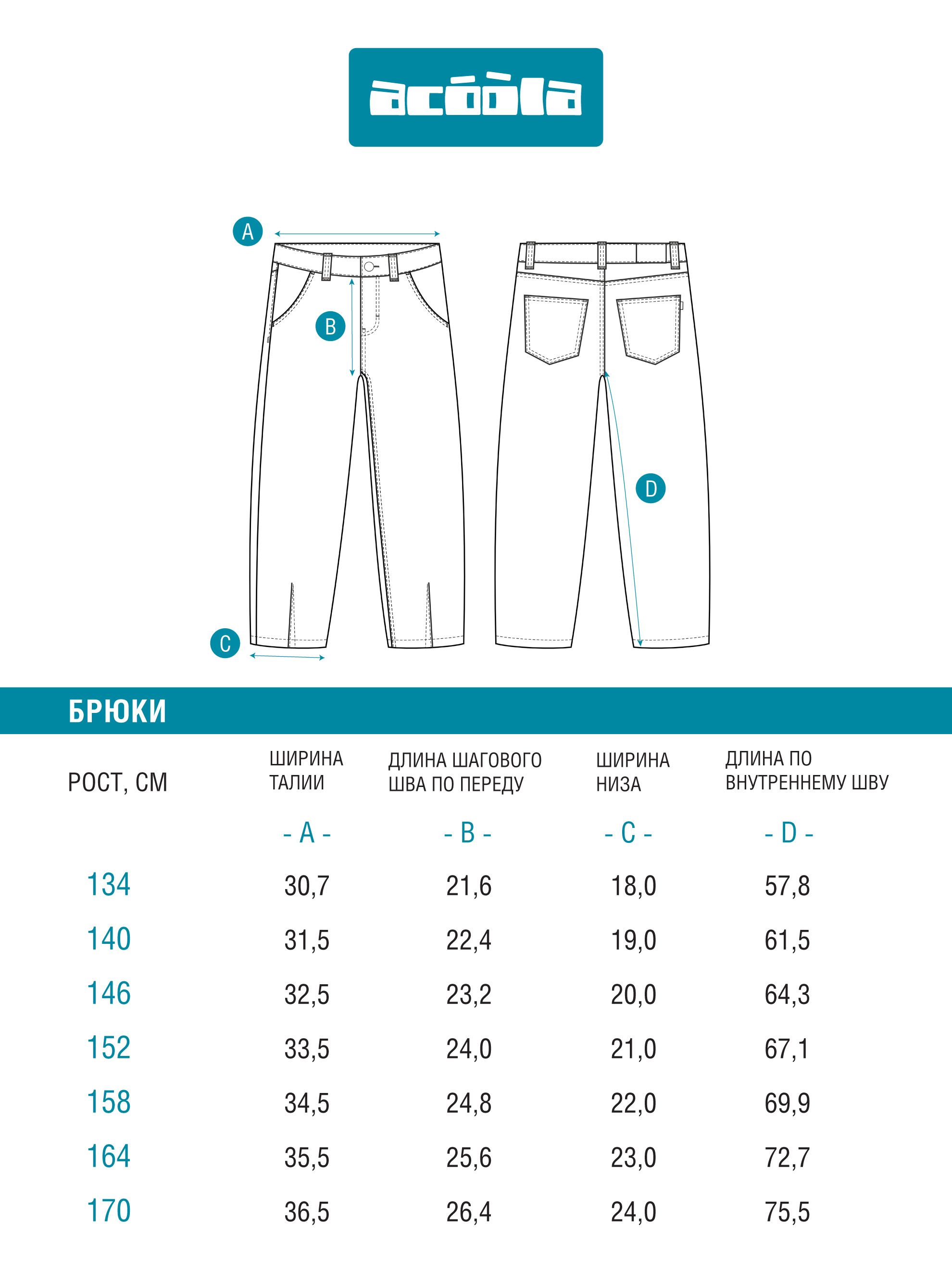 Джинсы Acoola 20110440105_0093151 - фото 9
