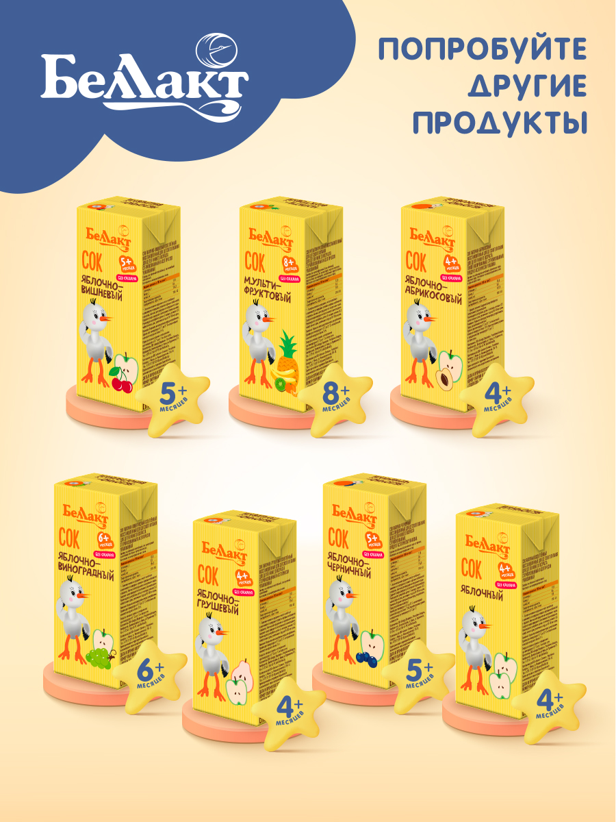 Сок Беллакт мультифруктовый без сахара 200 мл. 27 шт. - фото 6