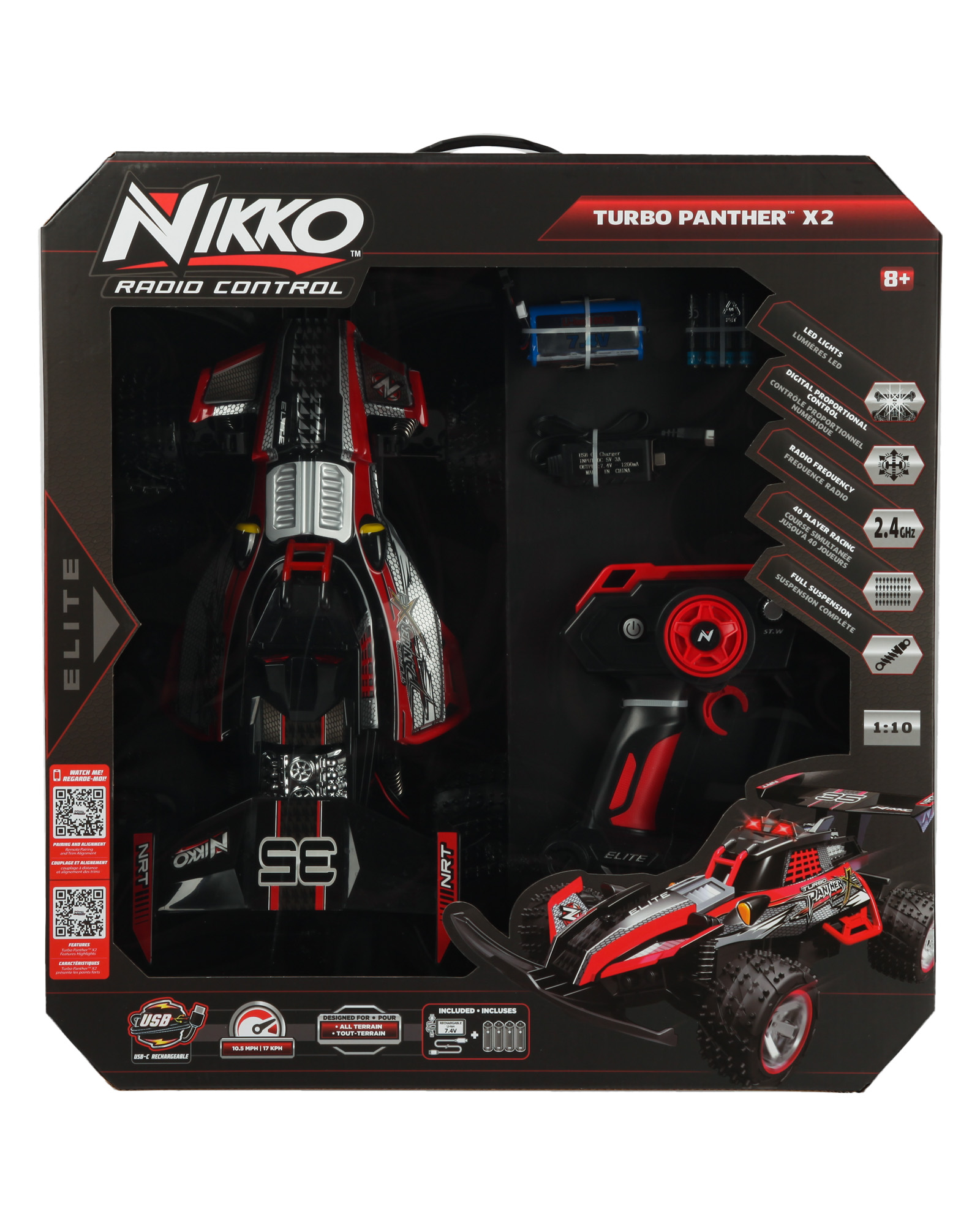 Автомобиль РУ Nikko Turbo Panther X2 1:10 - фото 7