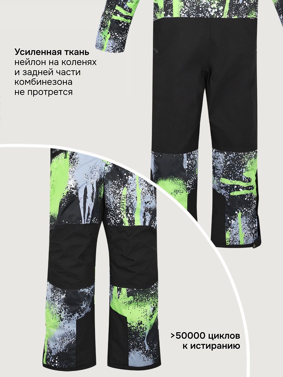 Комбинезон NIKASTYLE 8з1525 салат/черный - фото 8