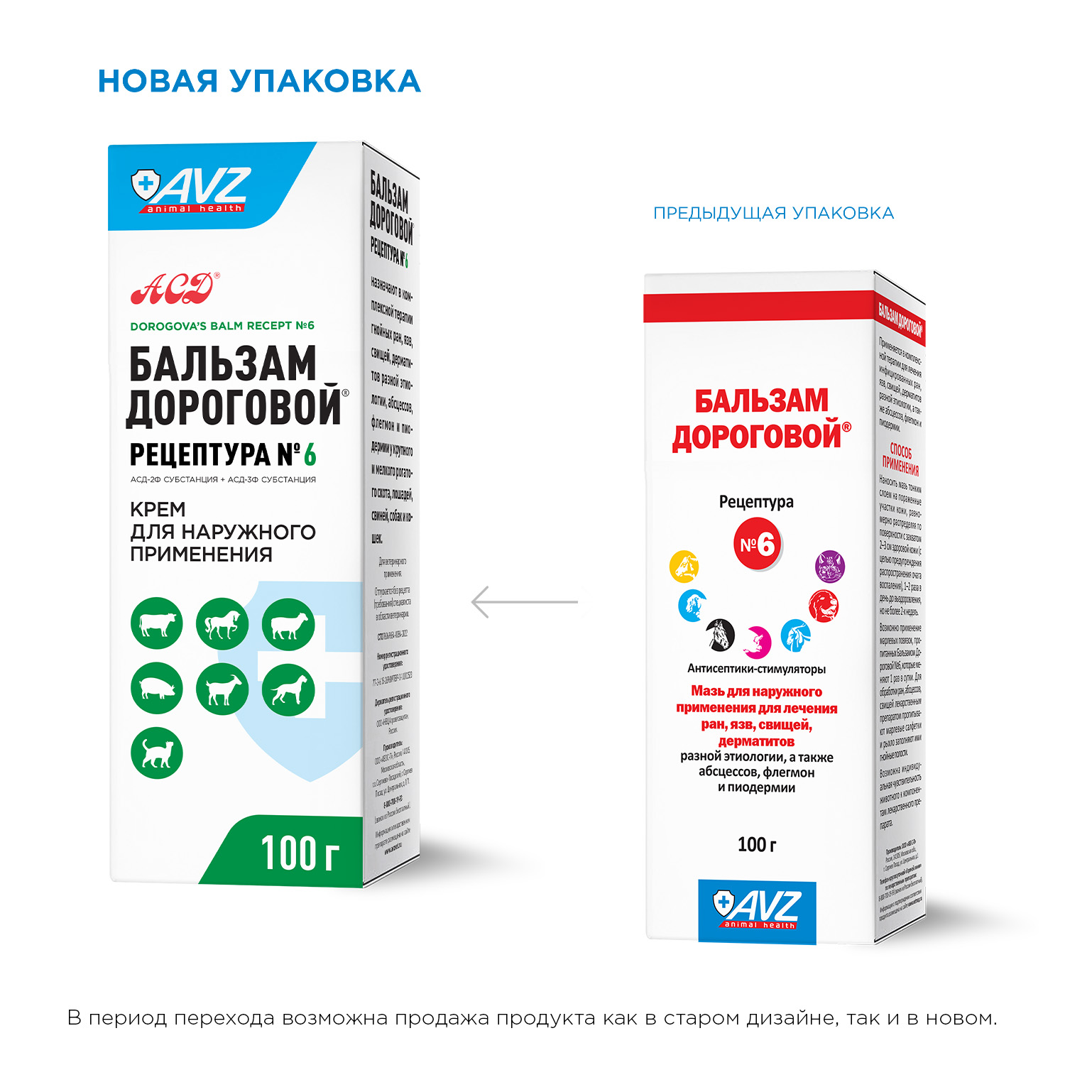 Мазь для животных АВЗ Бальзам Дороговой рецептура №6 100мл - фото 2