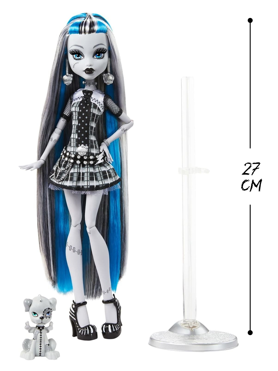Кукла модельная Monster High Фрэнки Штейн высота 27 см HKN29 - фото 2