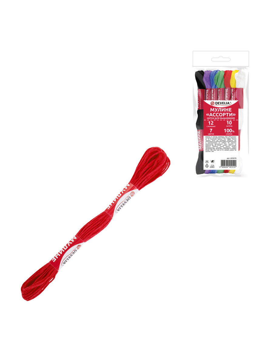 Набор для творчества Develia вышивание 7 цветов - фото 8