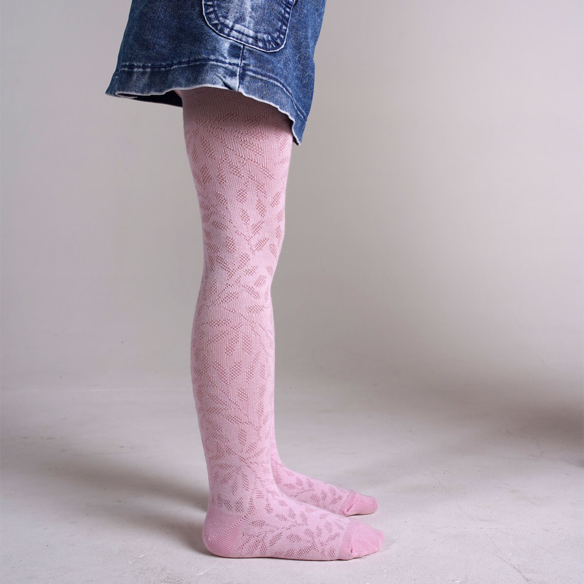 Колготки Ишимбайская чулочная фабрика WL-754 Веточки розовый 2 М - фото 4
