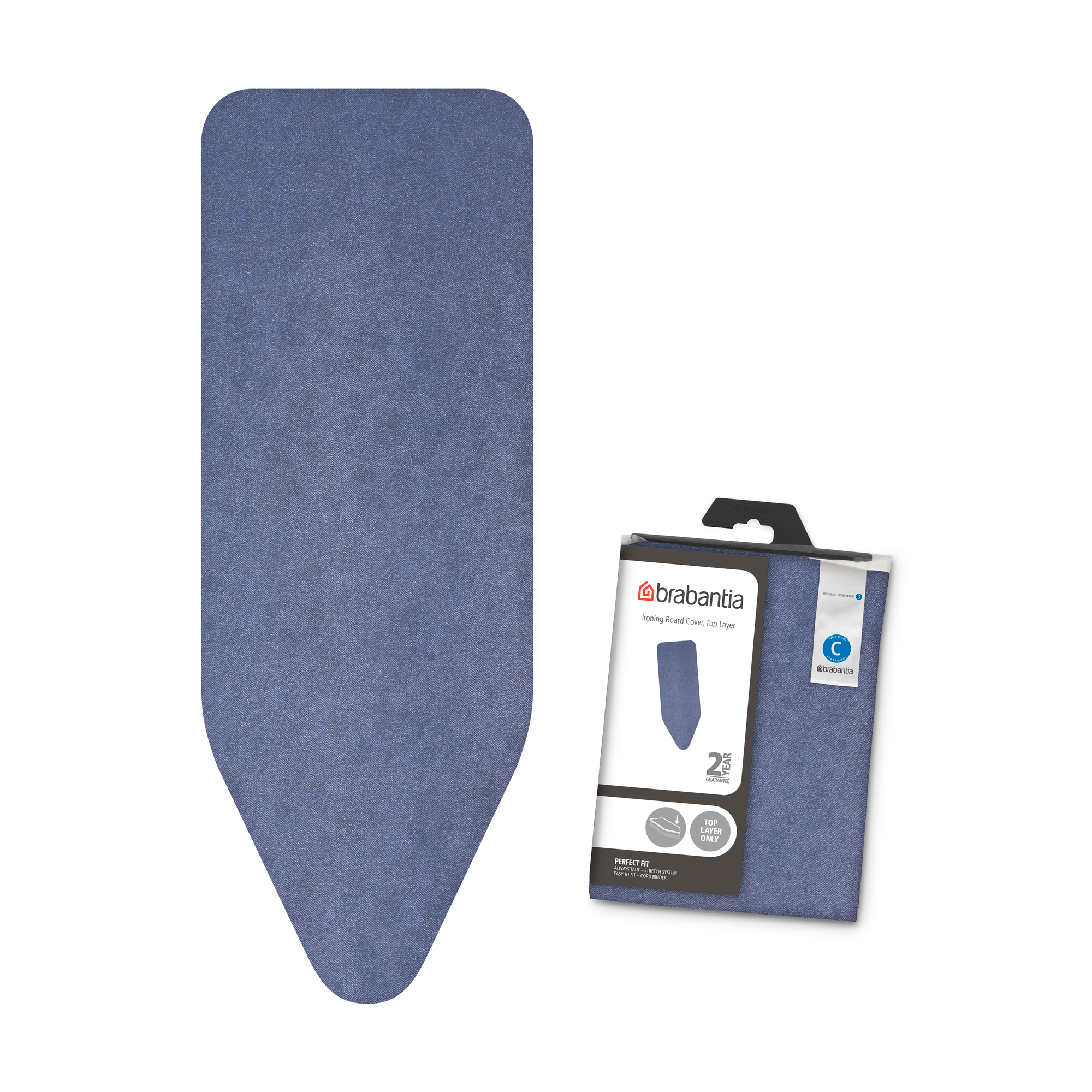 Чехол для гладильной доски Brabantia Синий деним 124х45см (8мм) 130984 - фото 2