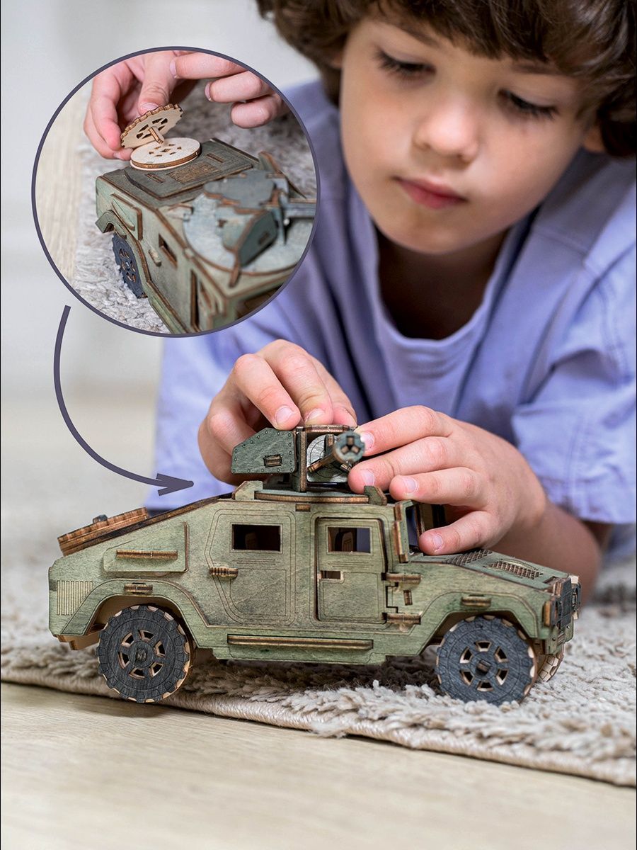 Конструктор ViromToys деревянный 100 дет. - фото 8