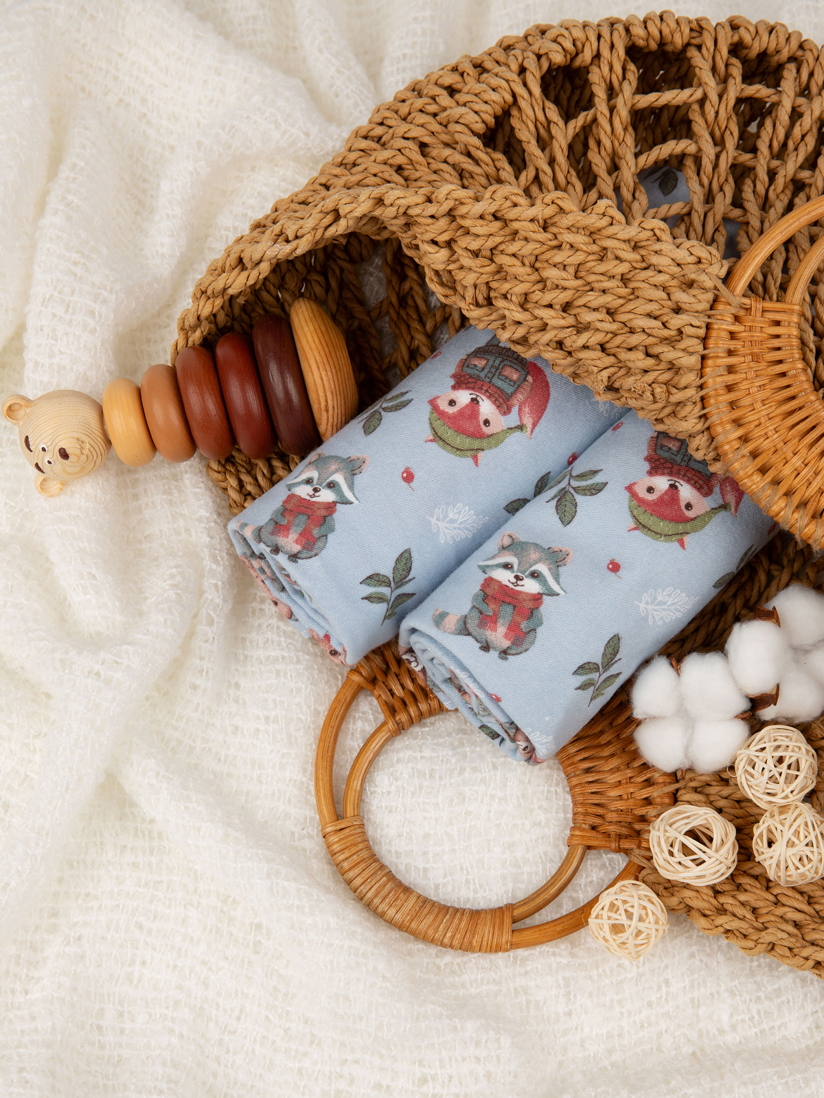 Пелёнка Чудо-Чадо Сыночку/Лес фланель 85х120 см 2 шт. - фото 8