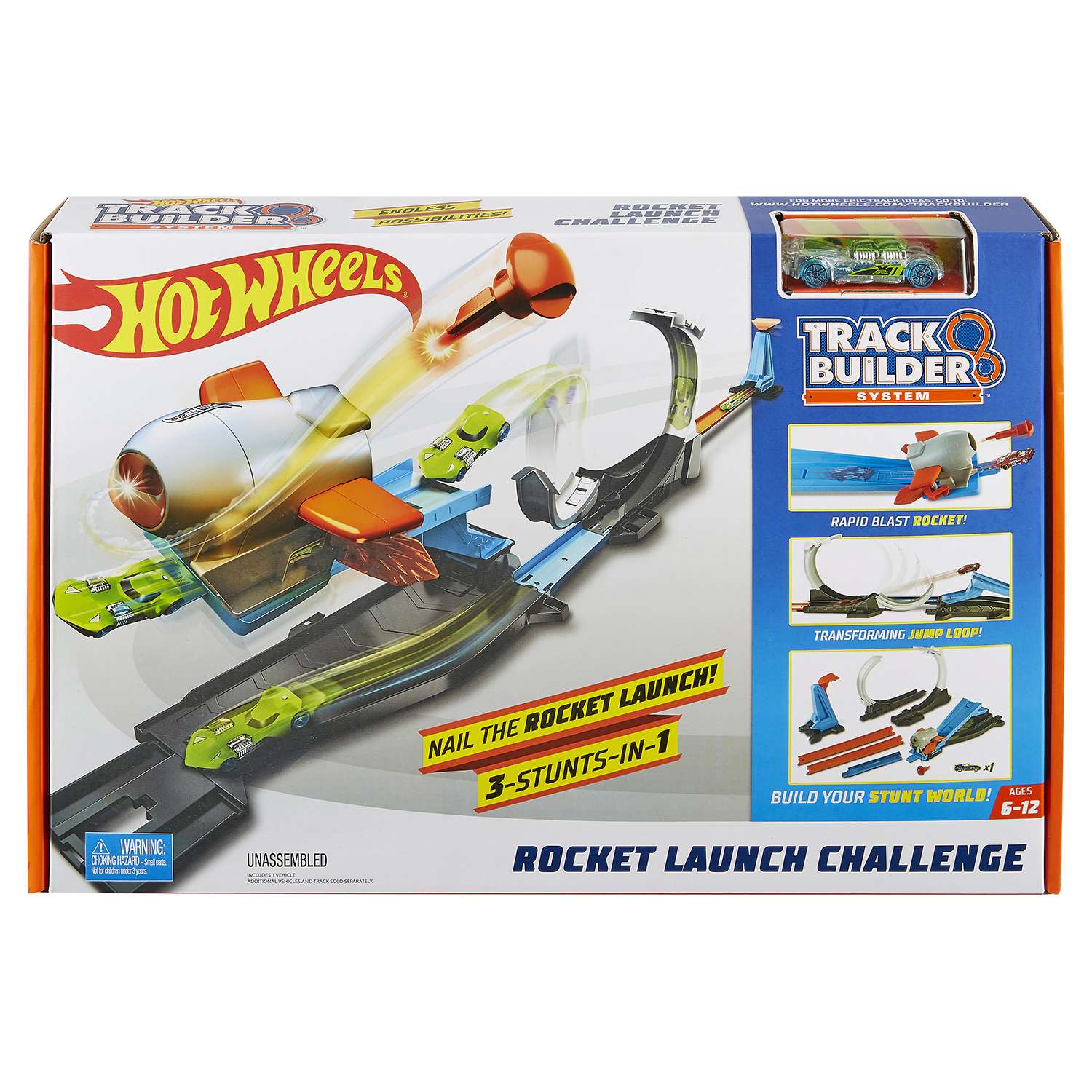 Дополнительная секция Hot Wheels Запуск ракеты с пусковой установкой FLK60 - фото 2