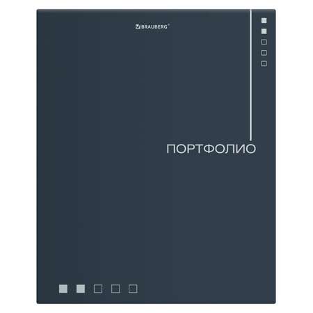 Портфолио школьника Brauberg папка А4 на кольцах 20 файлов для девочки и мальчика