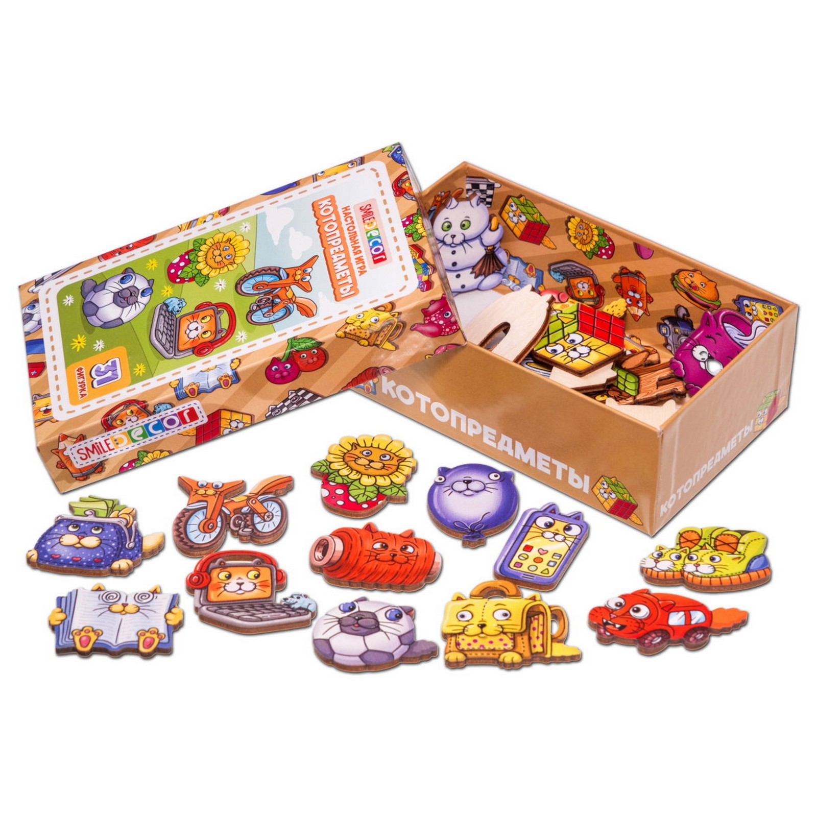 Настольная игра Smile Decor Котопредметы - фото 1