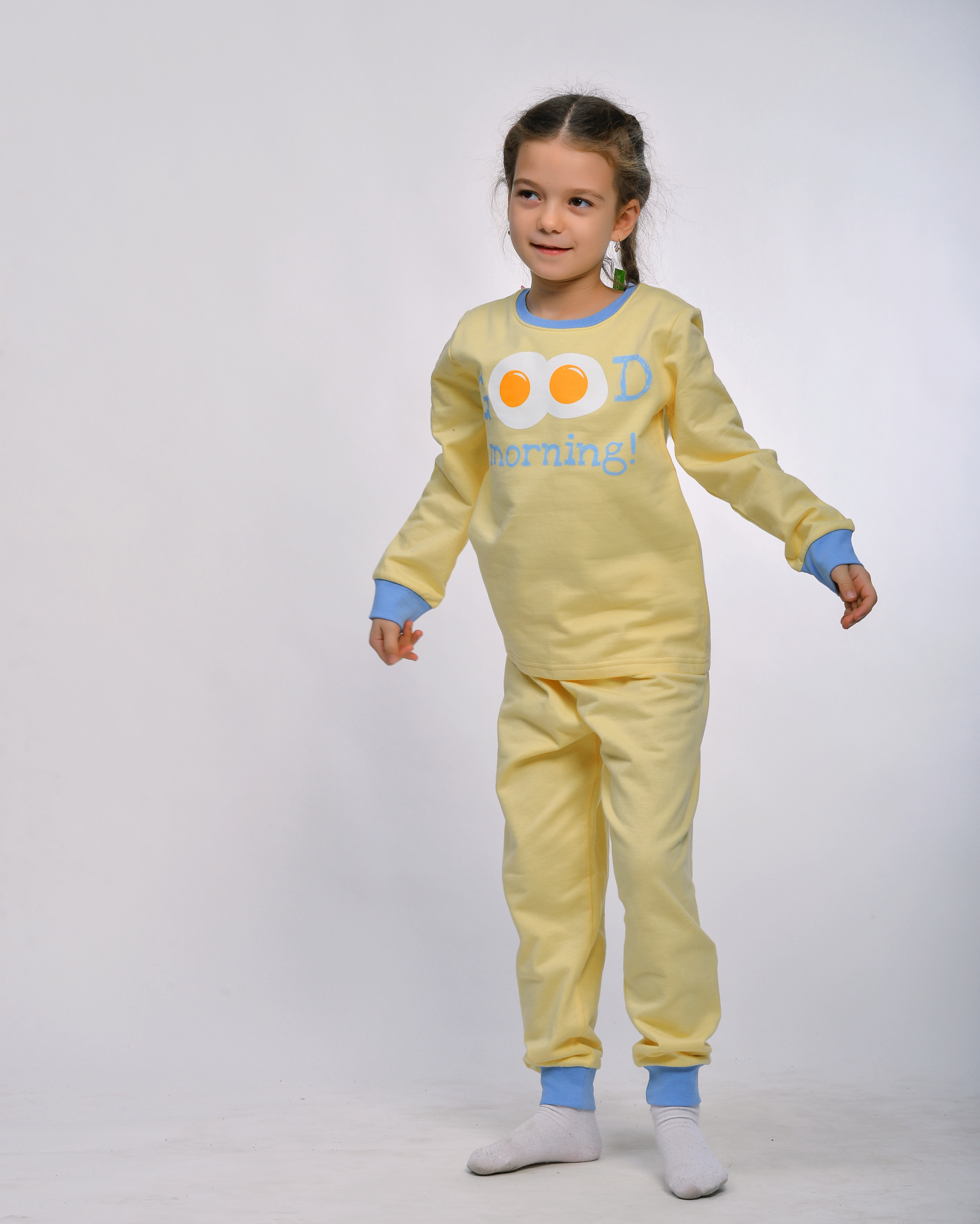 Пижама STELLA MODA 12204_желтый/голубой - фото 7