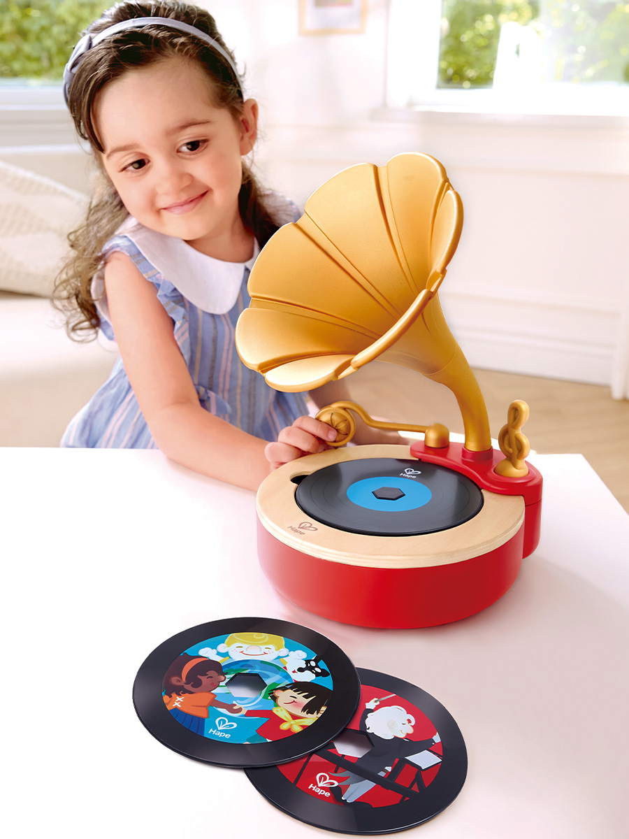 Изображение товара Музыкальный граммофон Hape Волшебный звук для детей от 3 лет