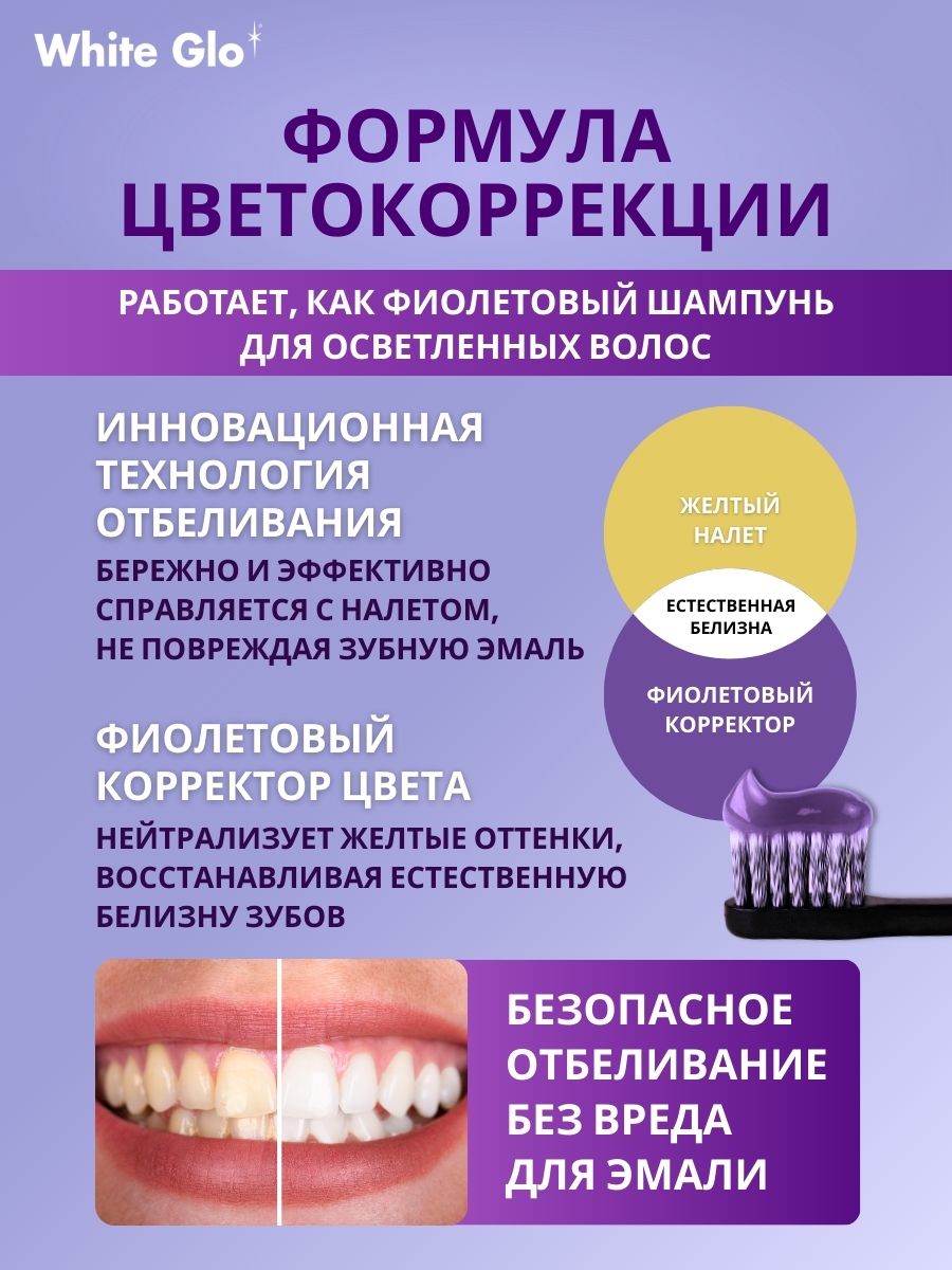 Зубная паста WHITE GLO - фото 4