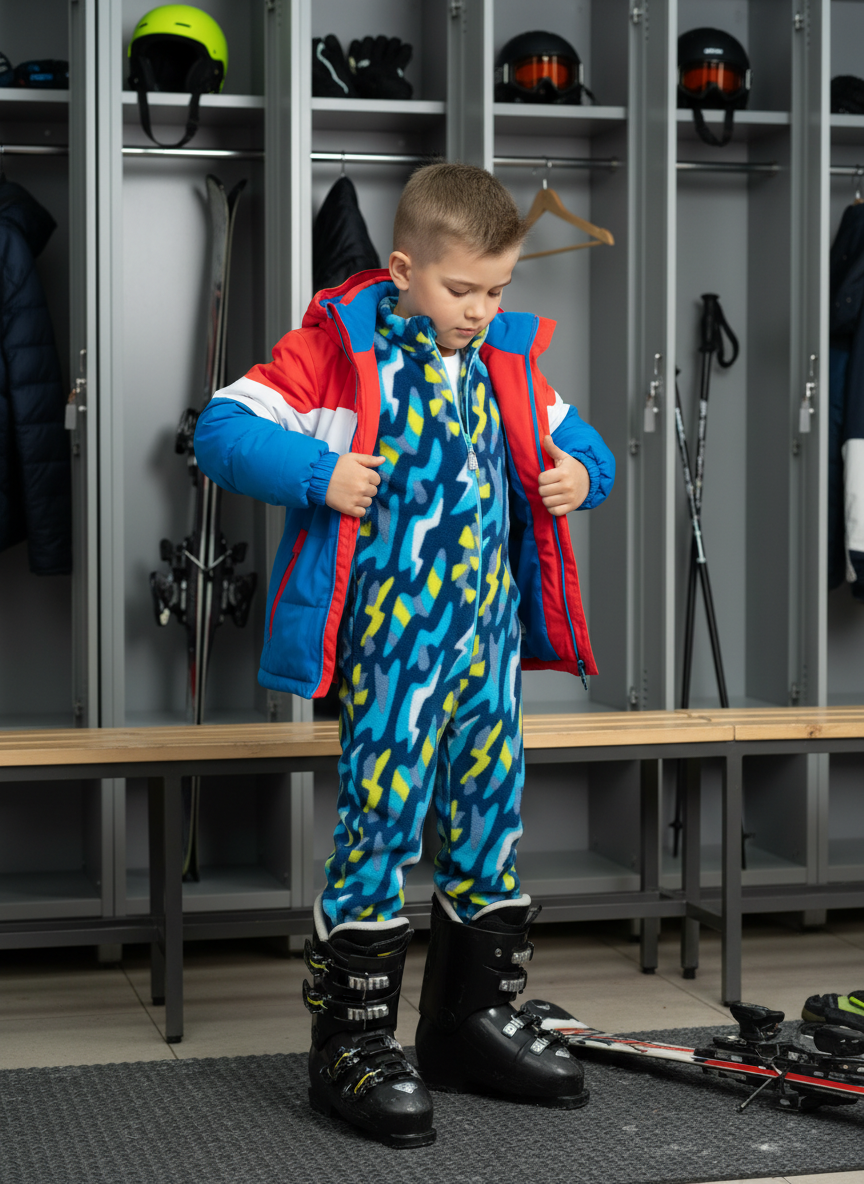 Комбинезон Утенок 279(ш) синий абстракция - фото 2