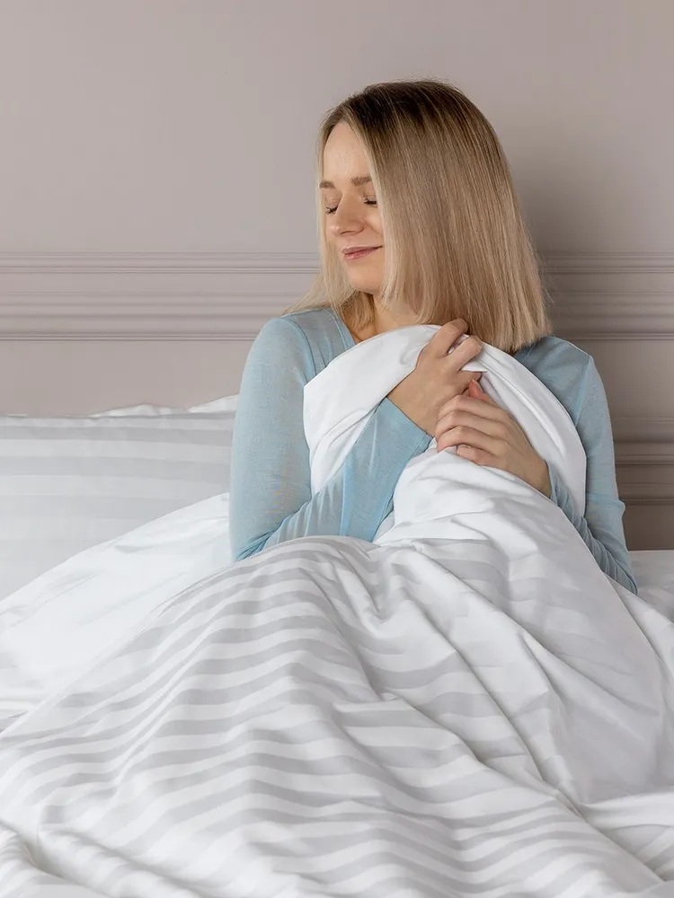 Комплект постельного белья Askona Comfort Stripe 3*3 2.0 евро 3 предм. - фото 7