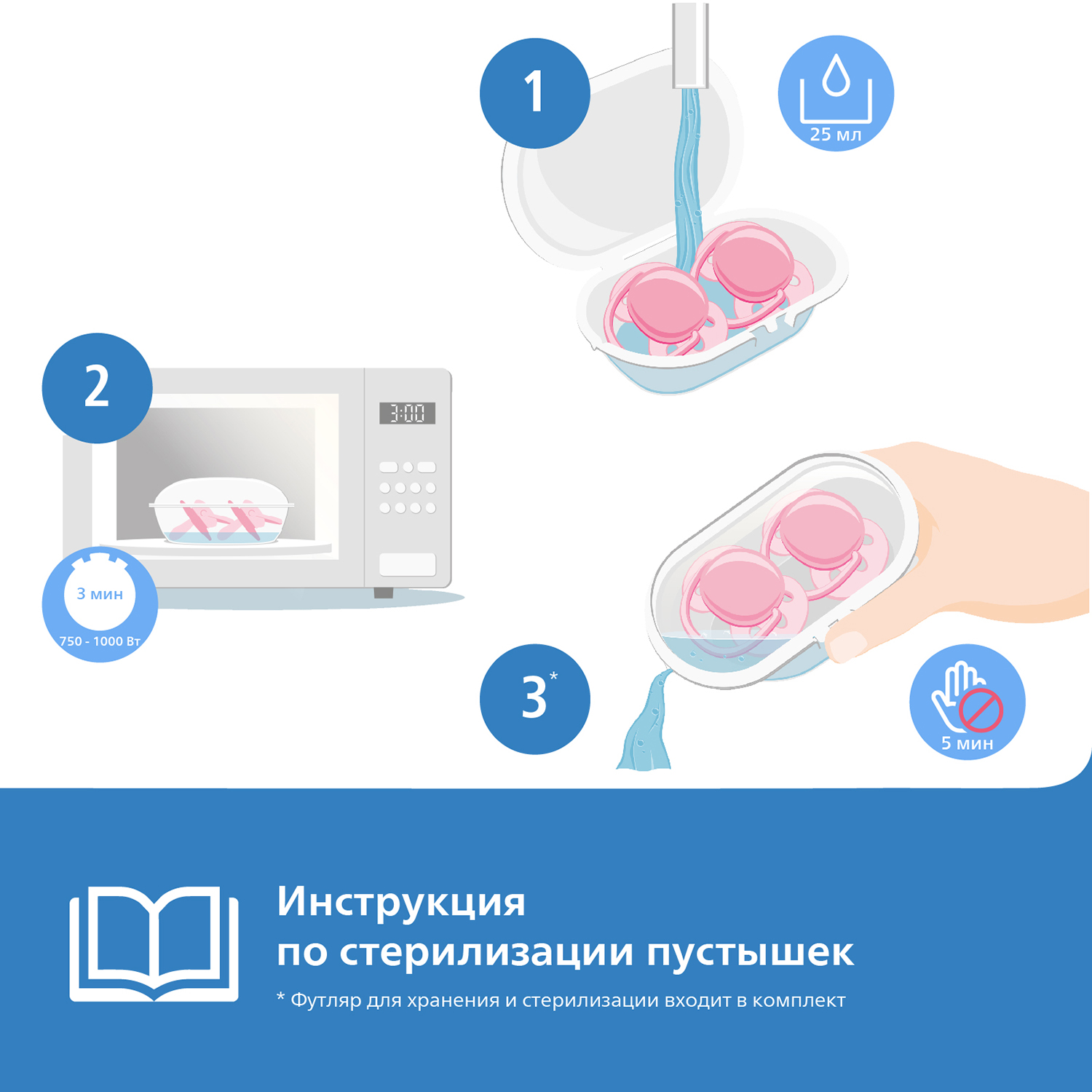 Пустышка Philips Avent Ultra air SCF086/06 с футляром для хранения и стерилизации 6-18месяцев 1шт - фото 9