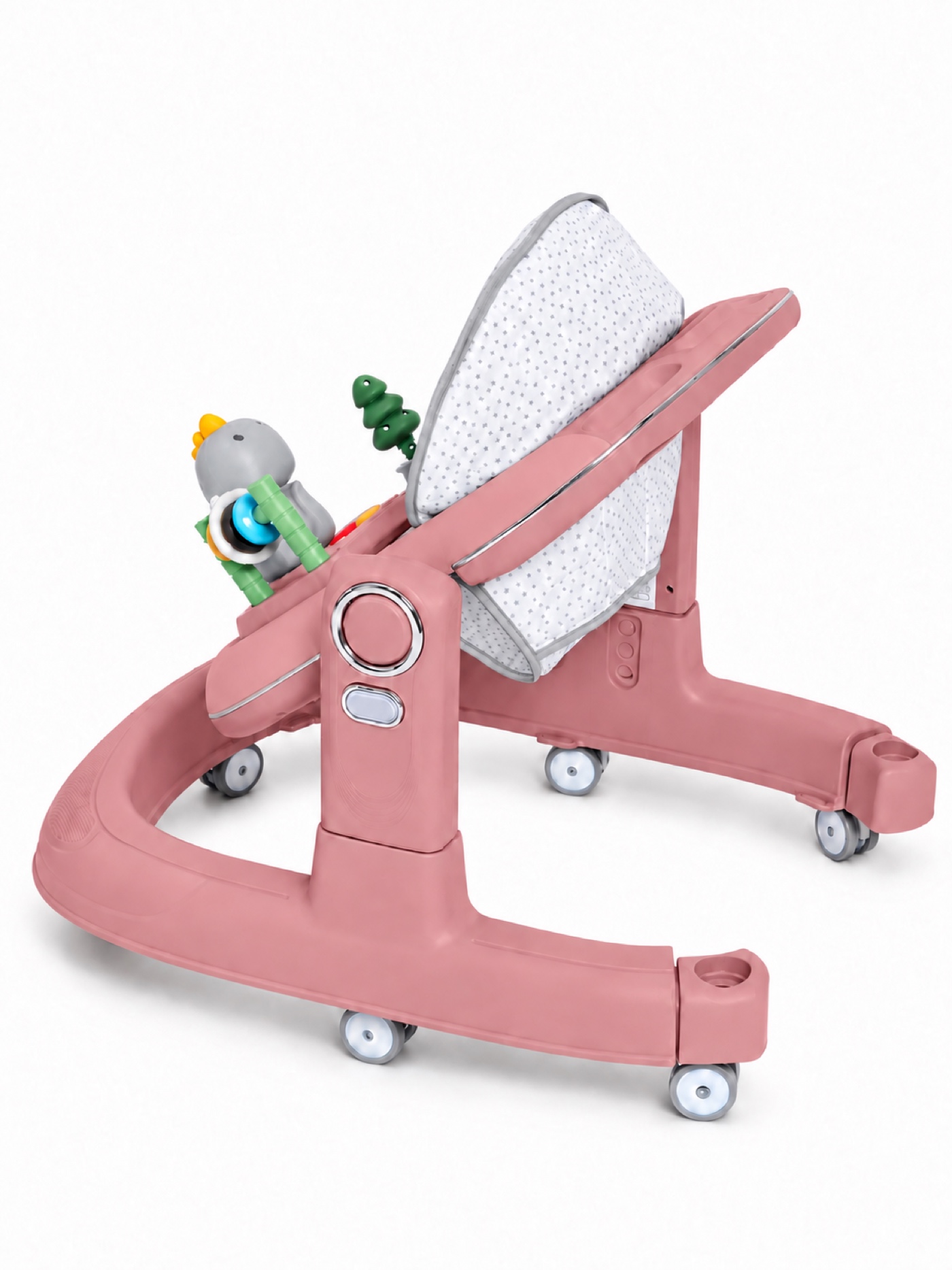 Ходунки BabyGo Lux розовый - фото 8