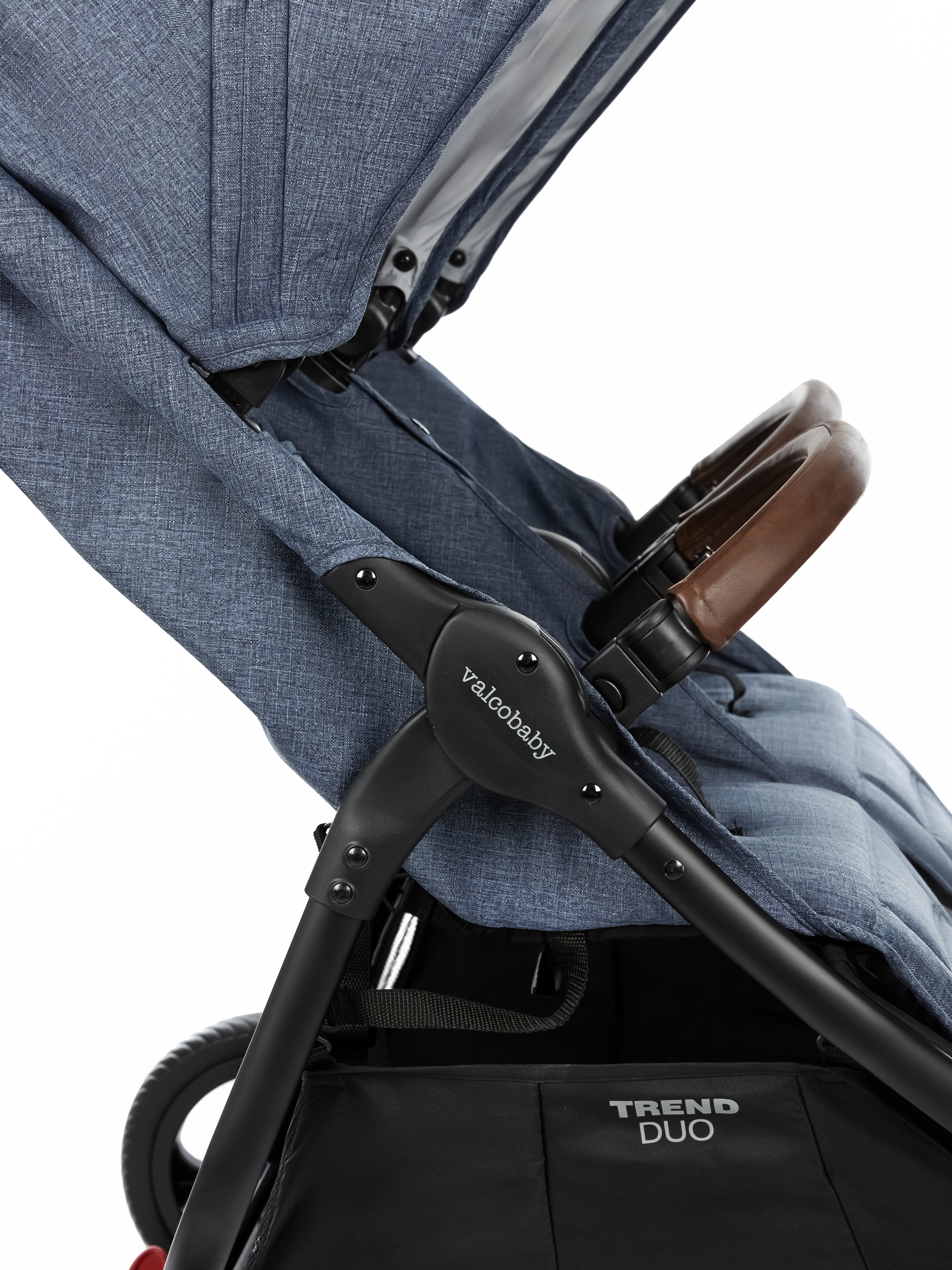 Коляска прогулочная для двойни Valco baby Snap Duo Trend Denim синий - фото 19