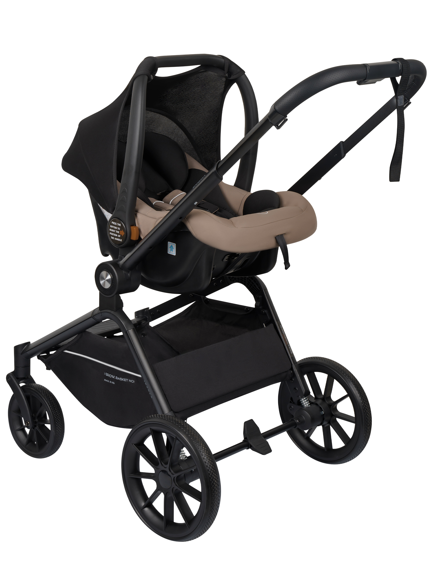 Коляска 3в1 JOVOLA Enigma коричневый - фото 22