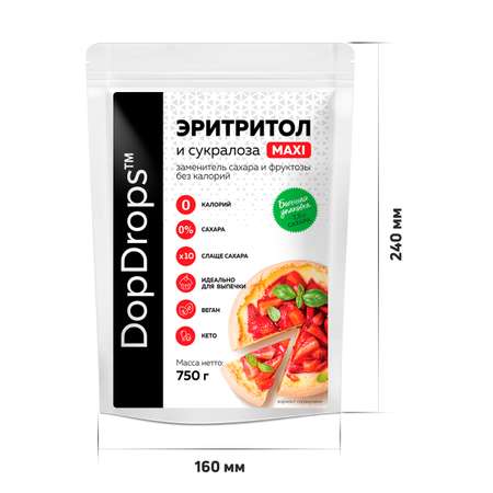 Сахарозаменитель DopDrops Maxi x10 эритрит 750 г