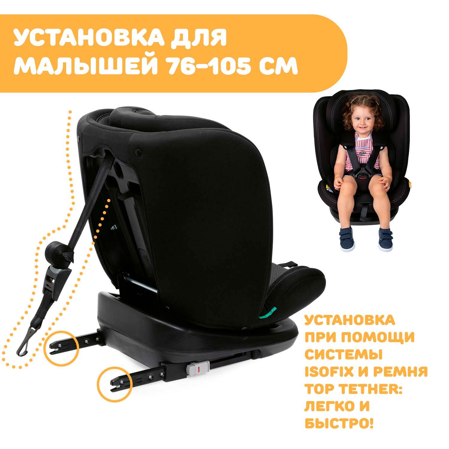 Автокресло Chicco Isofix 1/2/3 (9-36 кг) черный - фото 8