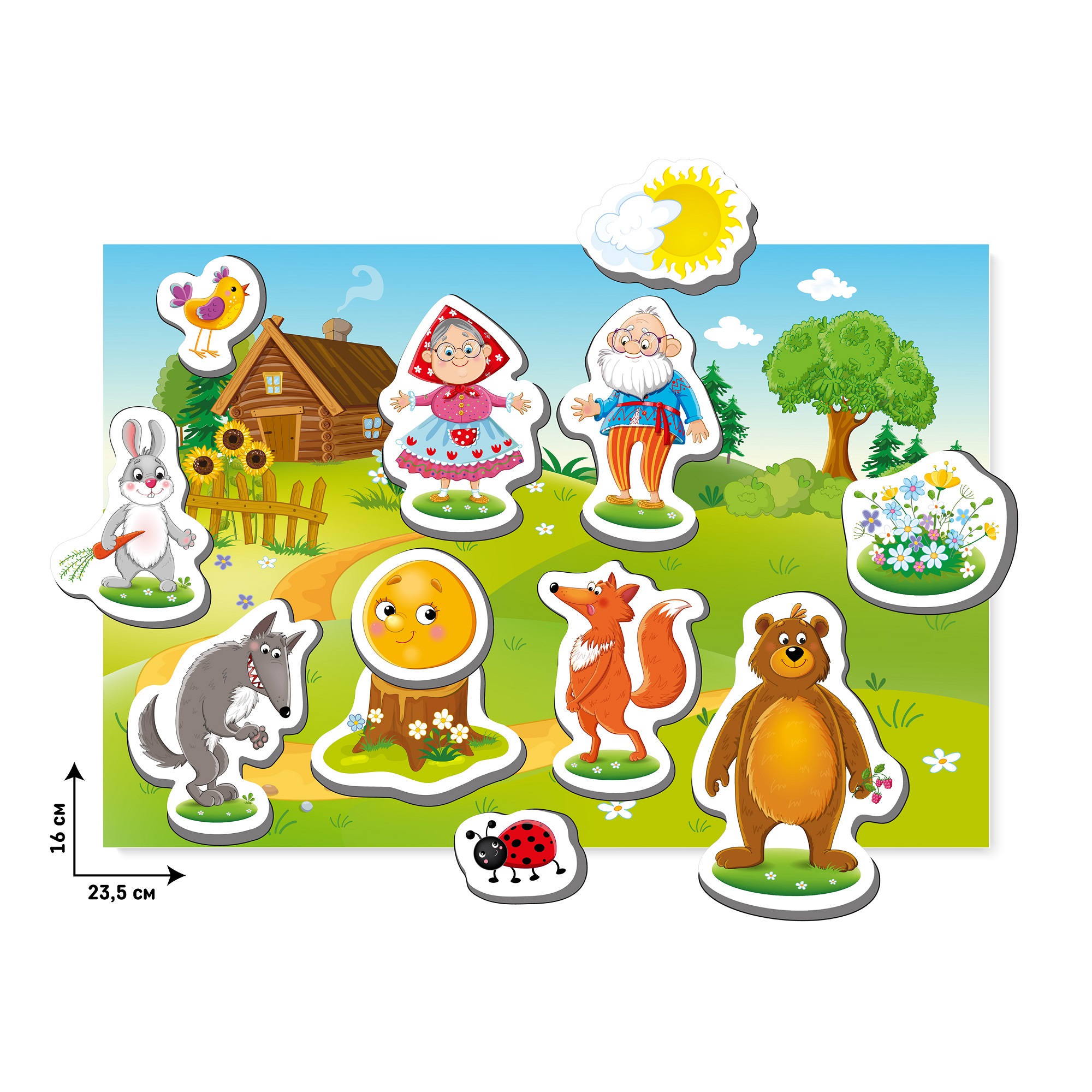 Игра на магнитах El BascoKids театр Колобок - фото 2