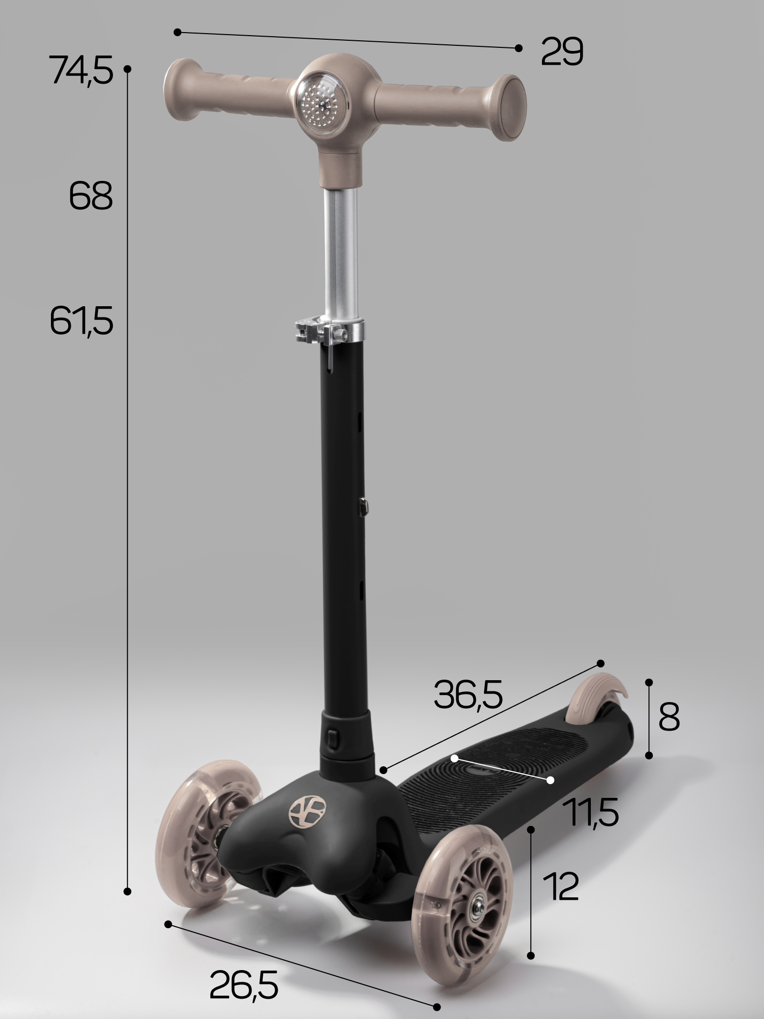 Самокат Amarobaby трехколесный - фото 17