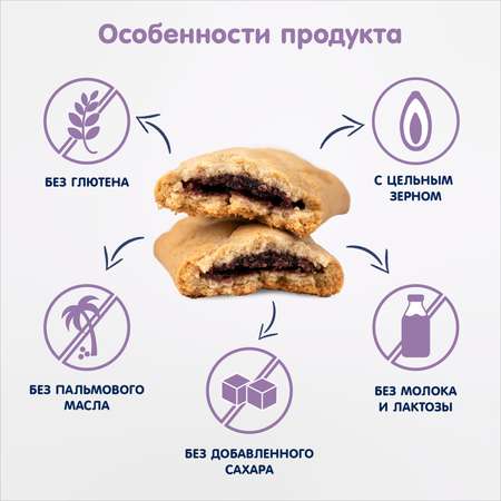 Печенье Fleur Alpine с черничной начинкой 132г