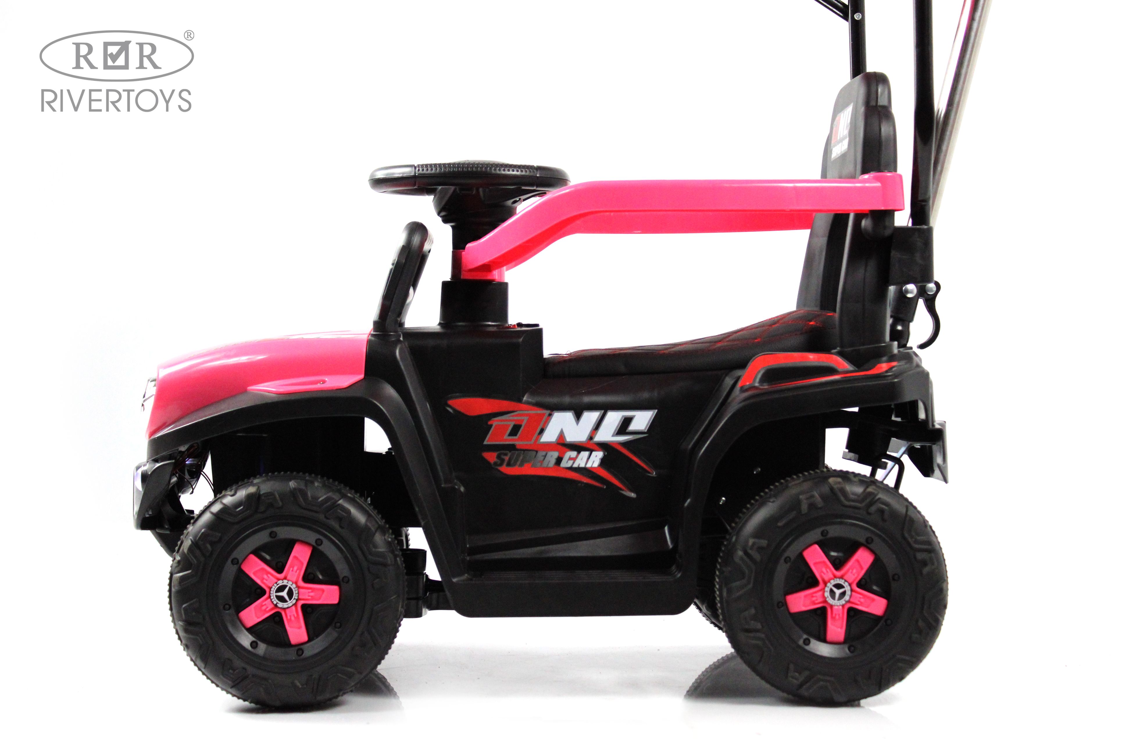 Электромобиль RIVERTOYS G005GG-PINK С пультом ДУ - фото 2