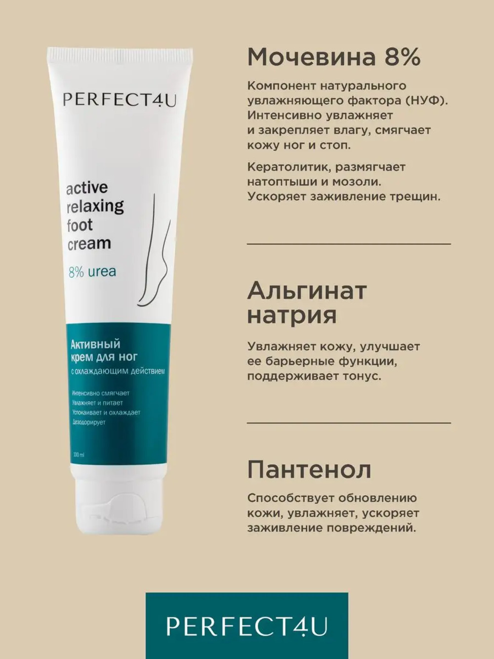 Крем PERFECT4U с охлаждающим действием 100 мл - фото 4