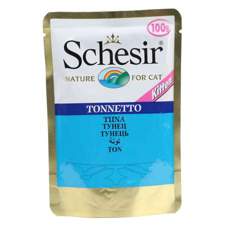 Корм влажный для котят Schesir 100г тунец