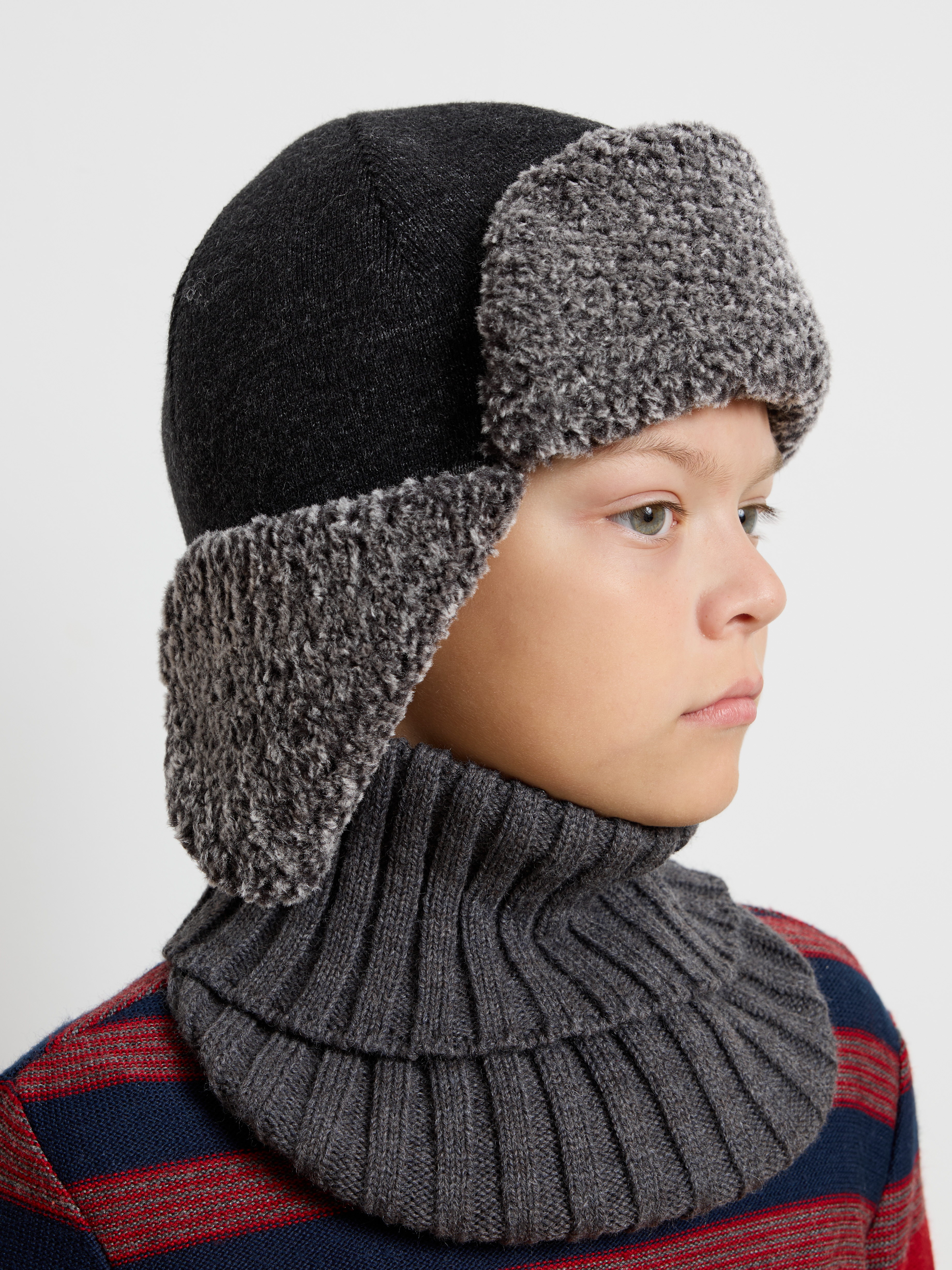 Шапка-ушанка Starkoff Kids Д500905 - фото 25