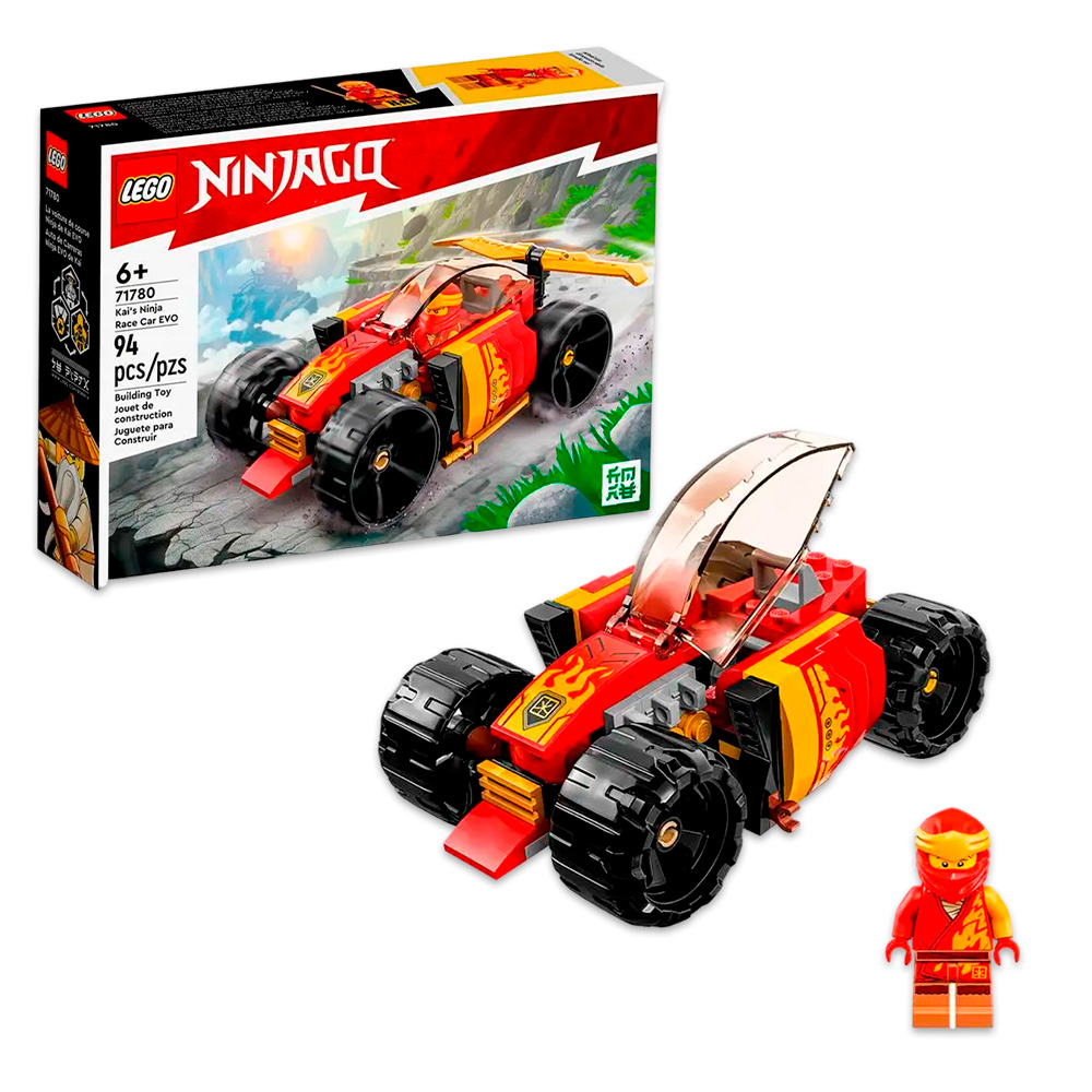Конструктор LEGO NINJAGO Гоночный автомобиль ниндзя Кая блочный - фото 2