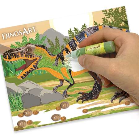 Набор для творчества DinosArt аппликация