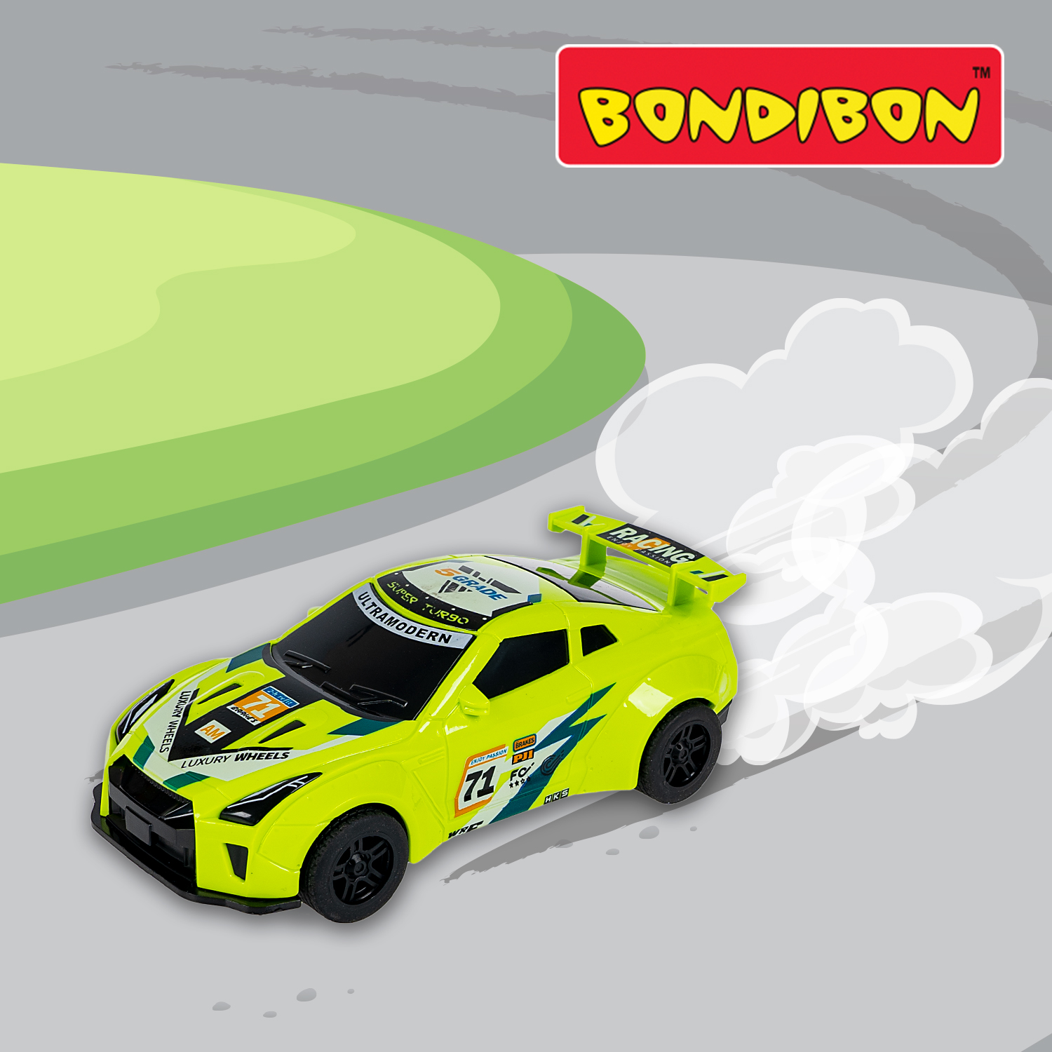 Автомобиль Bondibon Инерционная машинка дрифт 1:24 ВВ6408 - фото 12