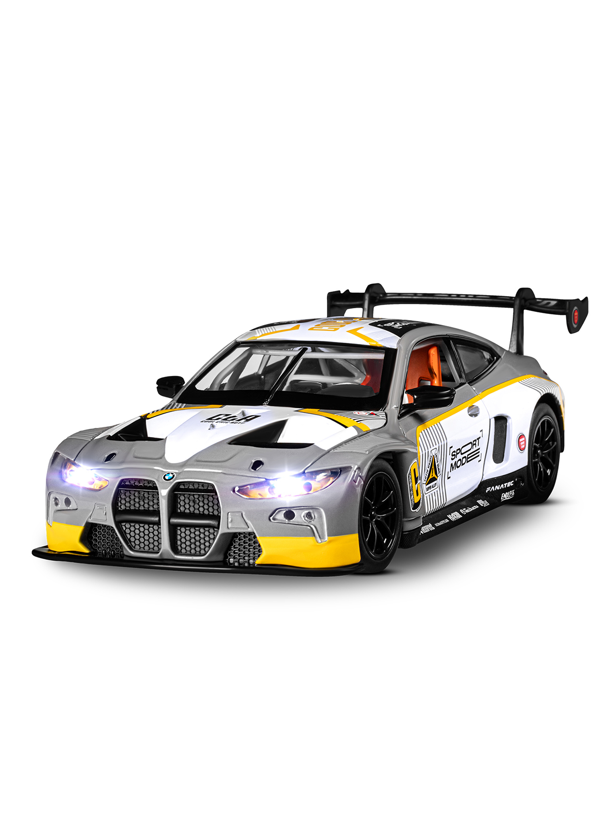 Автомобиль АВТОпанорама BMW M4 GT3 1:24 JB1251650 - фото 13