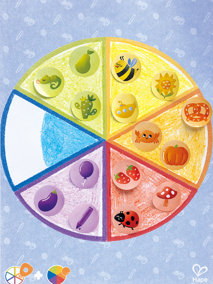 Раскраска Hape Малыш-умняша с восковыми мелками 6 цветов - фото 5