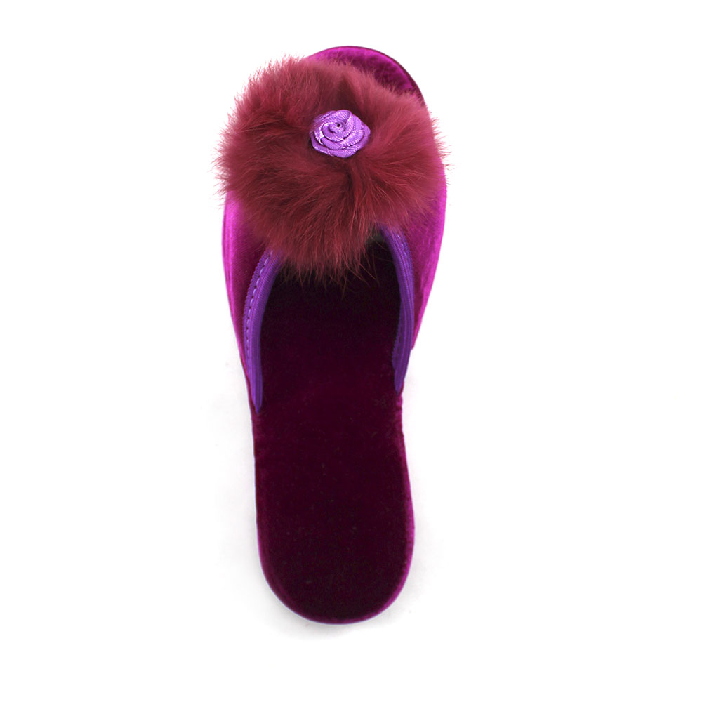 Тапочки Europen 1010/1пушок-СВ EUROPEN Тапочки домашние,фиолетовый - фото 3