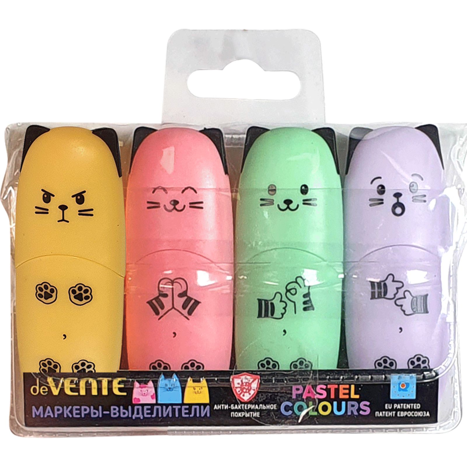 Текстовыделители deVENTE 4 шт. - фото 1