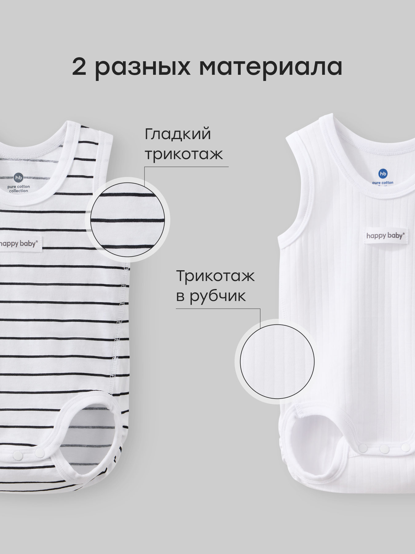 Комплект Happy Baby 90155-0_black&white - фото 3