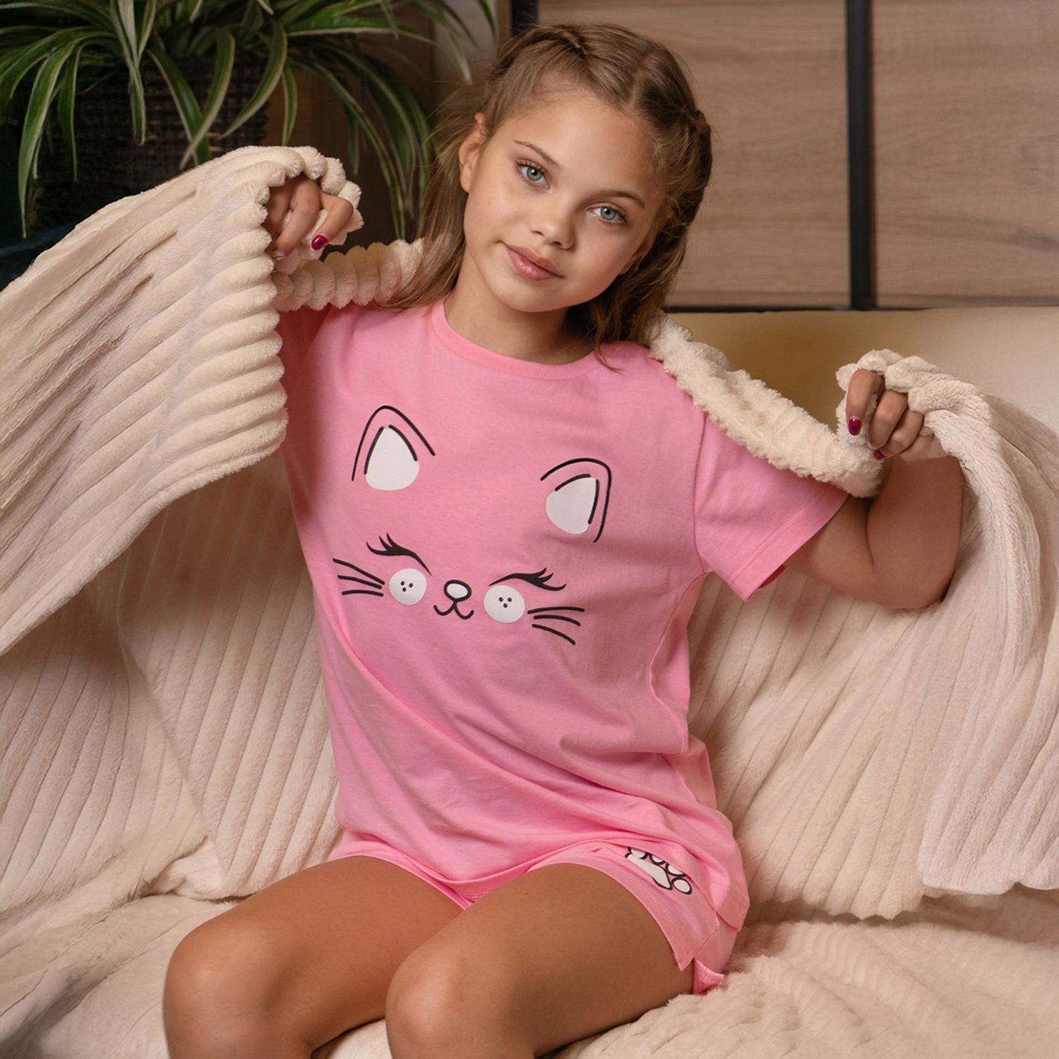 Пижама HappyFox HF9148розовый - фото 9