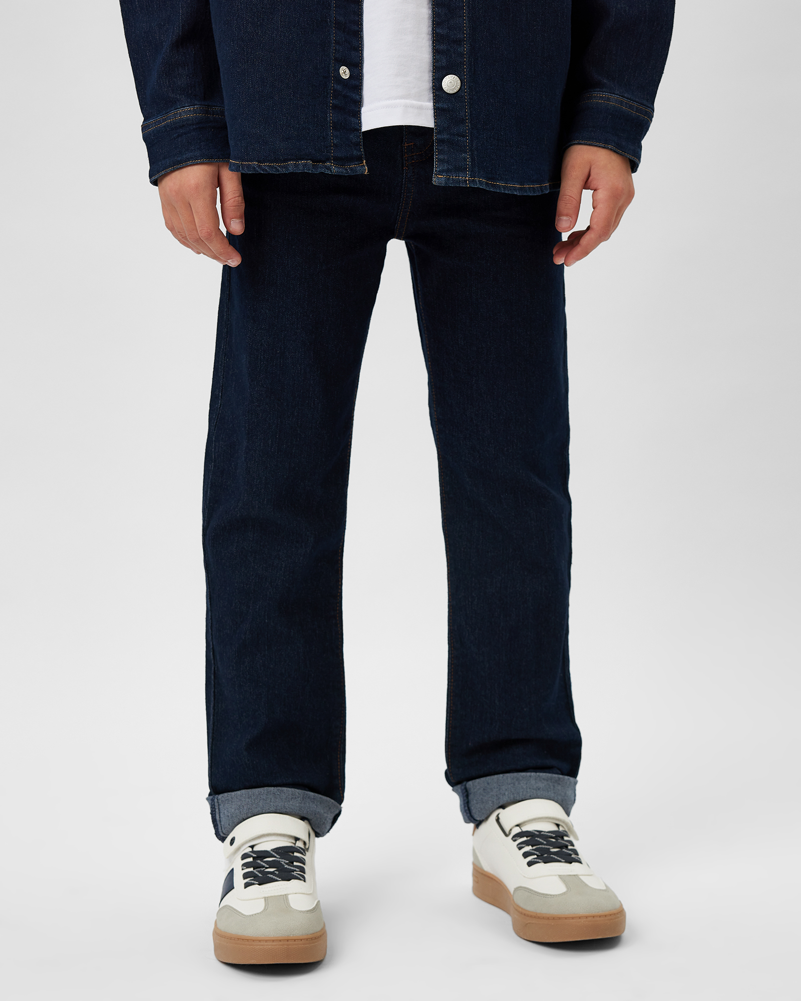 Изображение товара Джинсы Futurino Fashion для мальчика 146 с отворотами