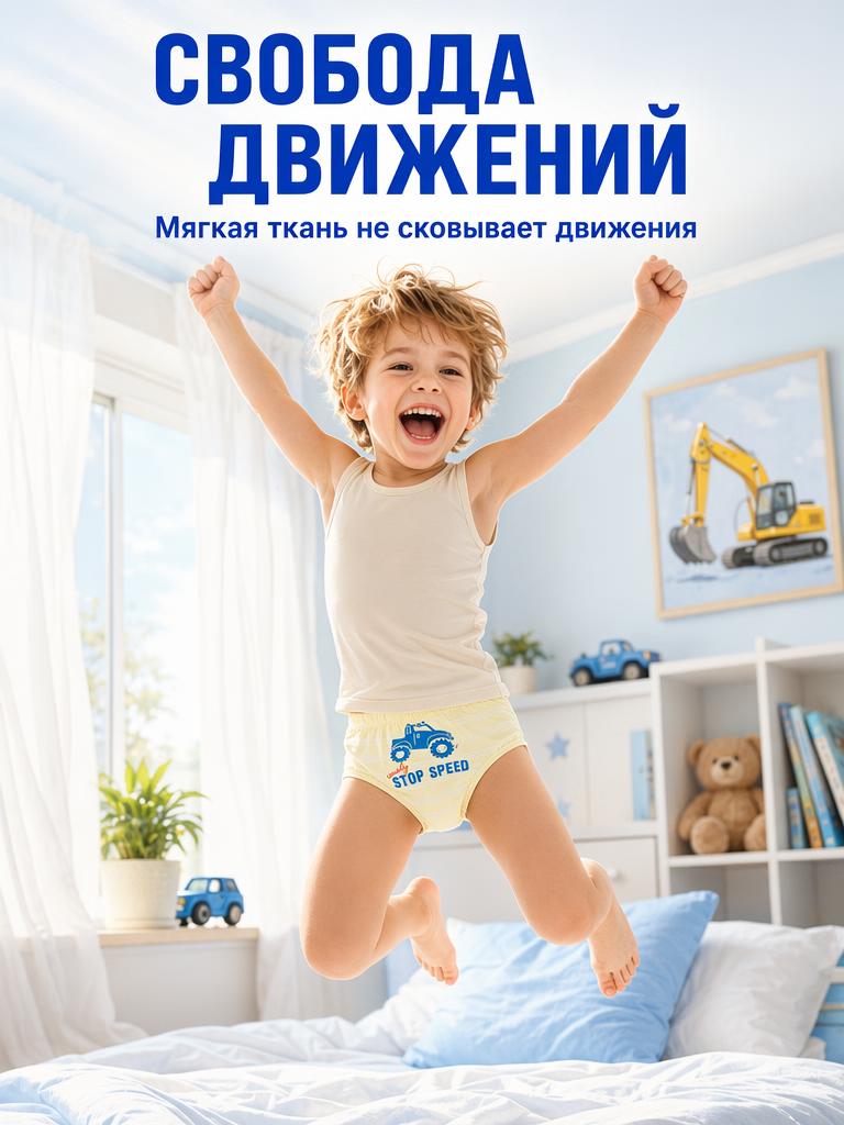 Трусы 5 шт Bambooland Pantie-Monstertruck - фото 10
