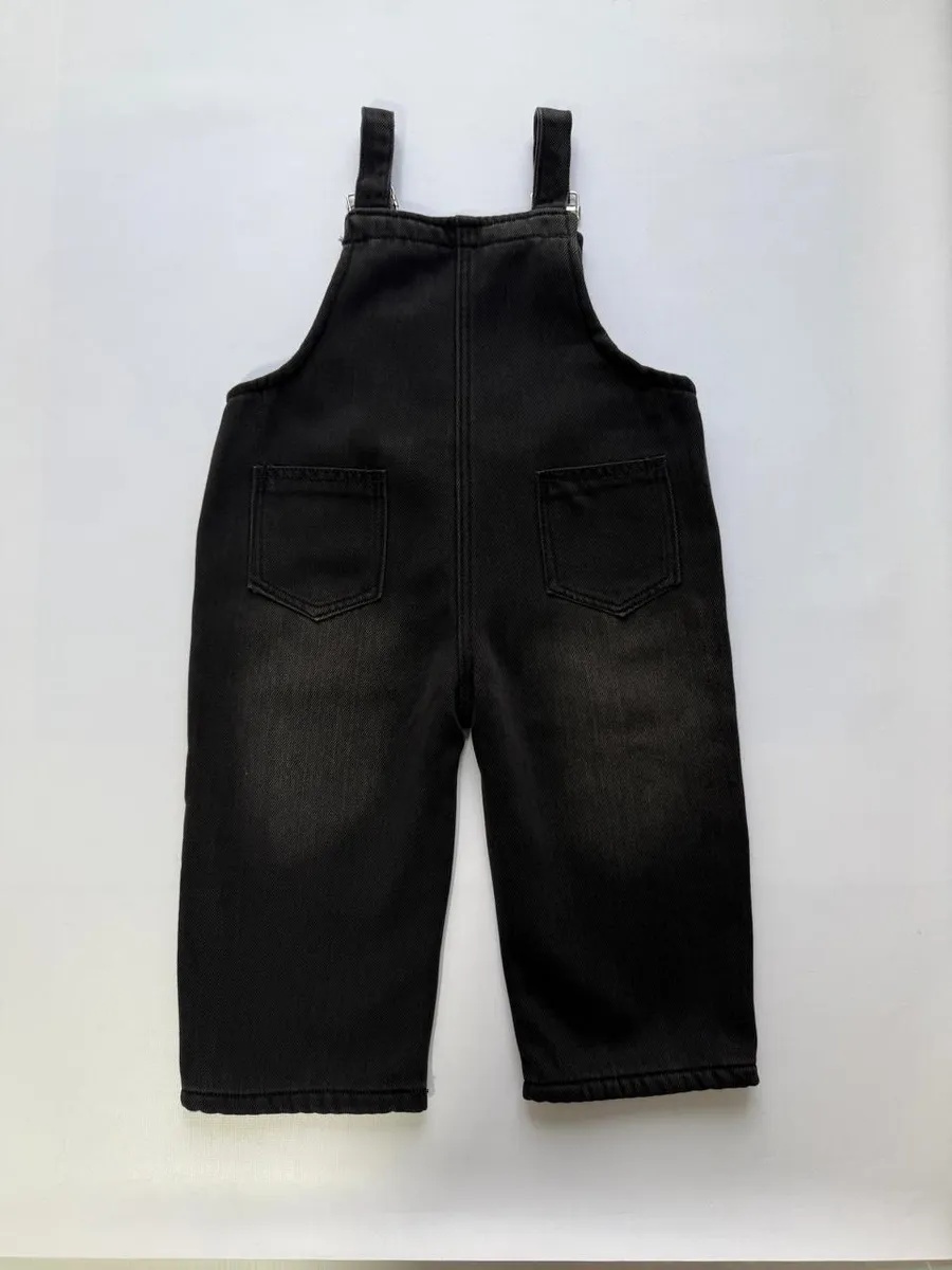 Полукомбинезон iUkoworld Джинсовый полукомбинезон детский утепленный - фото 4