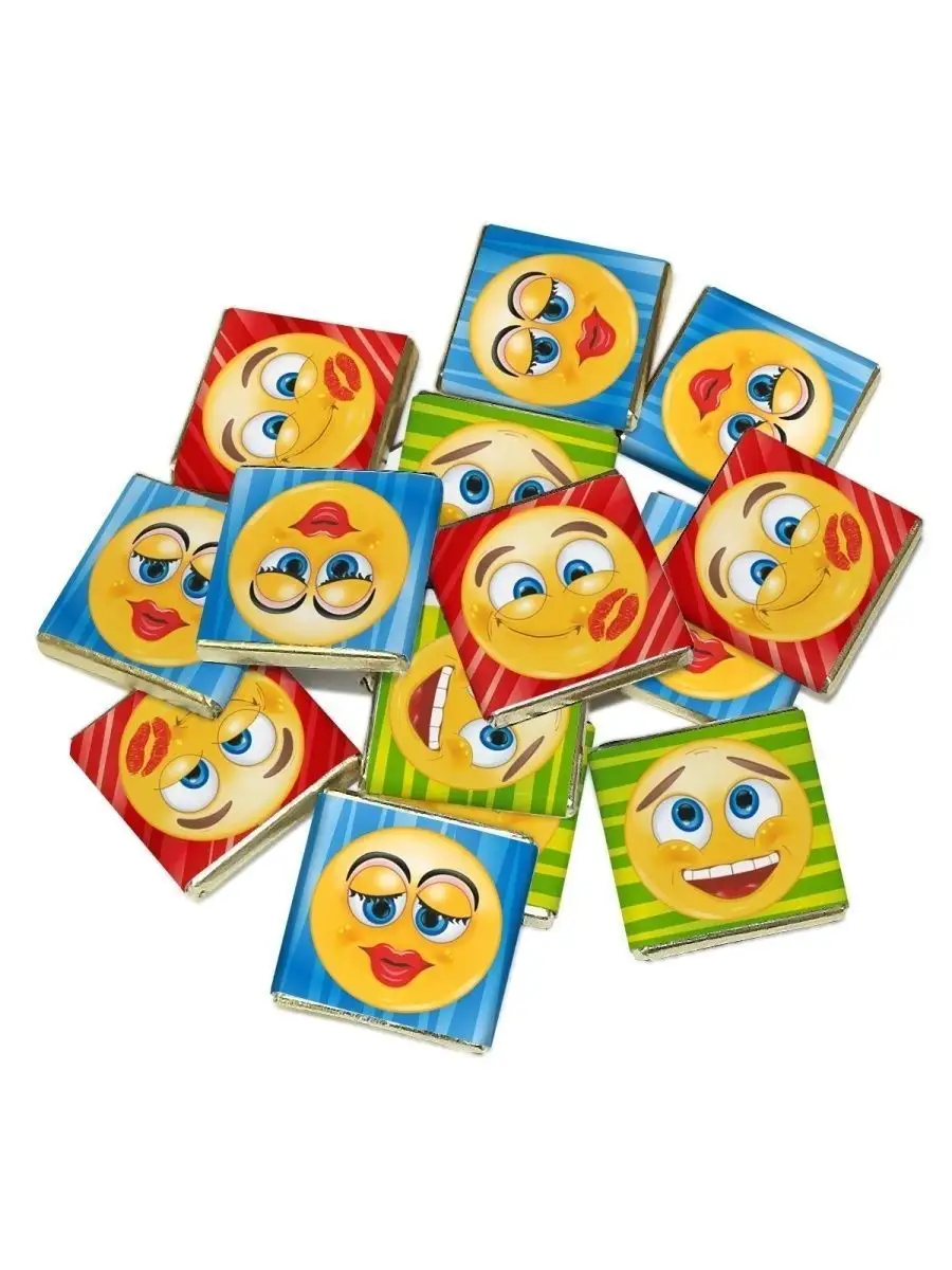 Маленькие шоколадки KORTEZ Веселые Мэйлики 100 шт 5г глазурь - фото 5